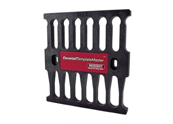 Pagalbinė priemonė savadarbio kregždės uodegos sujungimų šablono gamybai