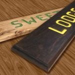 Raidžių ir skaitmenų frezavimo komplektas Milescraft SignPro - panaudojimo pavyzdys