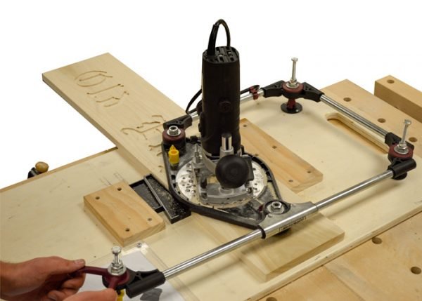 Kopijavimo įrenginys Milescraft PantographPro - panaudojimo pavyzdys