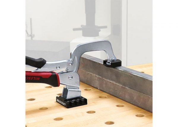 Darbastalio spaustuvų fiksatorius Milescraft - panaudojimo pavyzdys