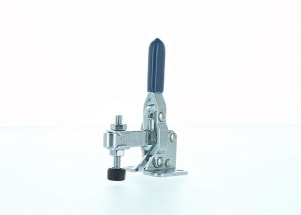 Vertikalus alkūninis spaustuvas horizontaliu pagrindu