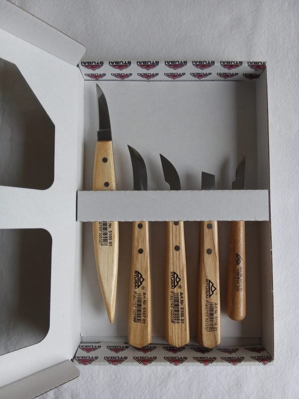 Drožimo peiliukų rinkinys Stubai 5 vnt.