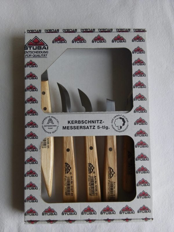 Drožimo peiliukų rinkinys Stubai 5 vnt.