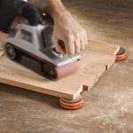 Neslystančios atramos ruošinio įtvirtinimui Bench Cookie® Plus - panaudojimo pavyzdys