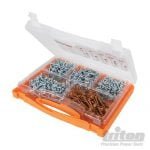 Specialūs medvaržčiai detalių sujungimui kišeninių skylių (pocket hole) metodu-startinis Triton rinkinys SK03