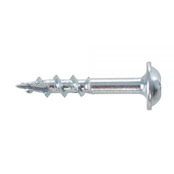 Specialus medvaržtis detalių sujungimui kišeninių skylių (pocket hole) metodu_Triton 25,4 mm ilgio varžtas stambiu sriegiu