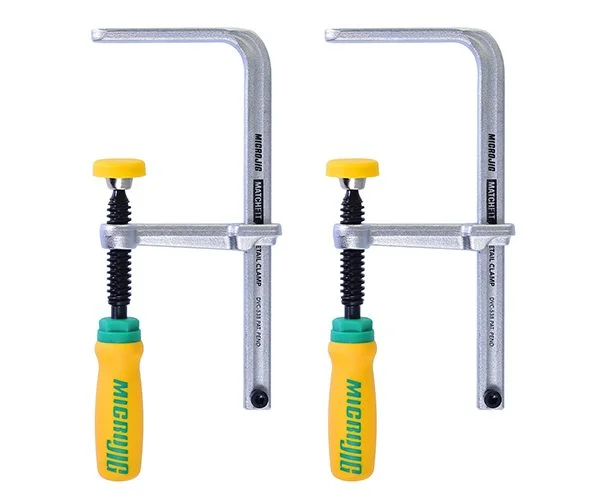 Darbastalio spaustuvų komplektas 2 vnt. MATCHFIT Dovetail Track Clamp