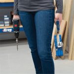 Universalus prispaudimo adapteris Kreg Jig 300 – osios serijos kišeninių skylių gręžimo šablonams - panaudojimo pavyzdys