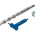 Grąžto kišeninių skylių gręžimui ir fiksavimo žiedo su raktu komplektas Kreg KPHA308