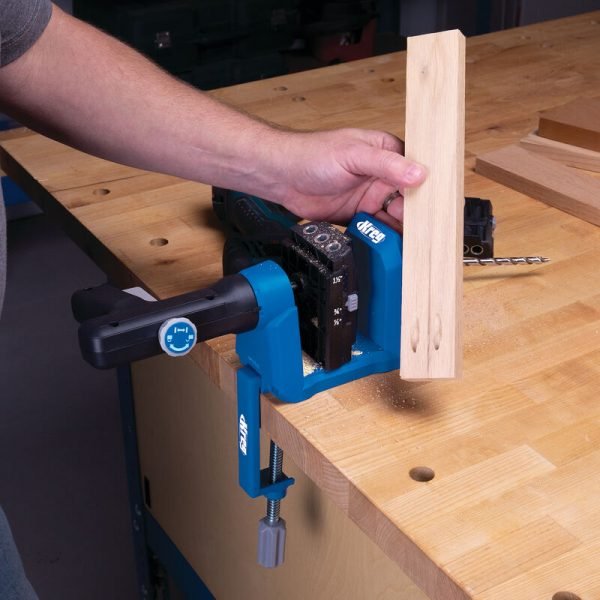 Priedas kišeninių skylių gręžimui Kreg Micro-Pocket™ Drill Guide Kit KPHA 530 - panaudojimo pavyzdys