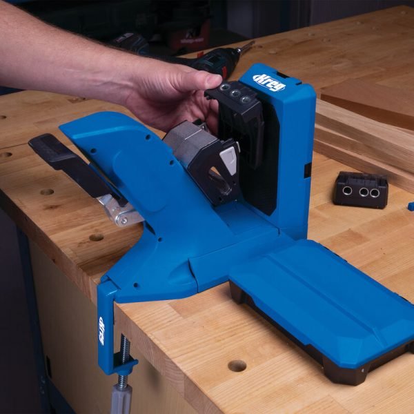 Priedas kišeninių skylių gręžimui Kreg Micro-Pocket™ Drill Guide Kit KPHA 730 - panaudojimo pavyzdys