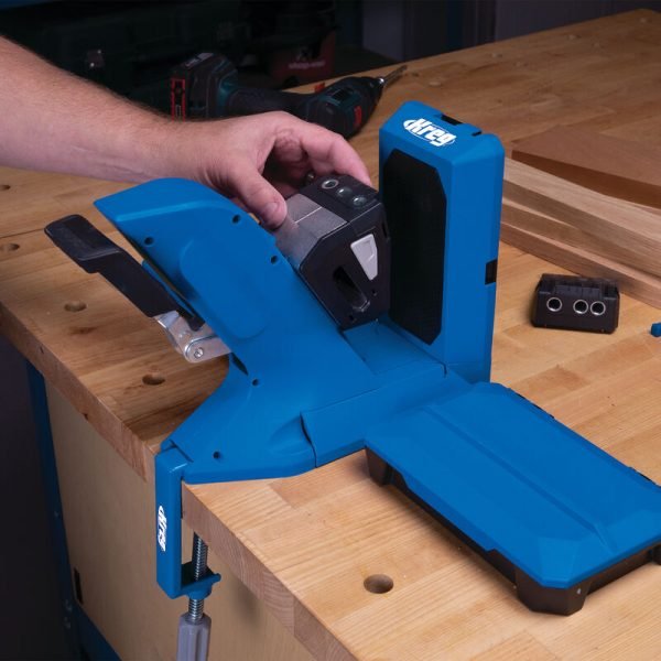 Priedas kišeninių skylių gręžimui Kreg Micro-Pocket™ Drill Guide Kit KPHA 730 - panaudojimo pavyzdys