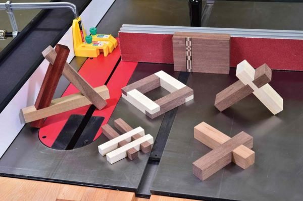 Pagalbinis šablonas griovelių išpjovimui MATCHFIT Dado Stop - panaudojimo pavyzdys