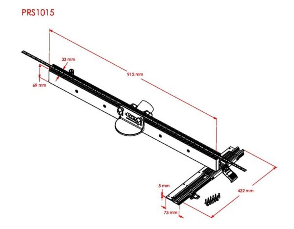 Atraminė liniuotė frezavimo stalui Kreg Precision Router Table Fence PRS1015