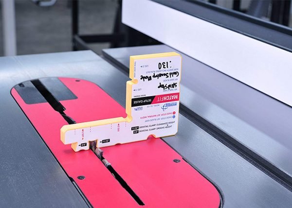 Dado Stop nustatymo matuoklis MATCHFIT Setup Gauge - panaudojimo pavyzdys