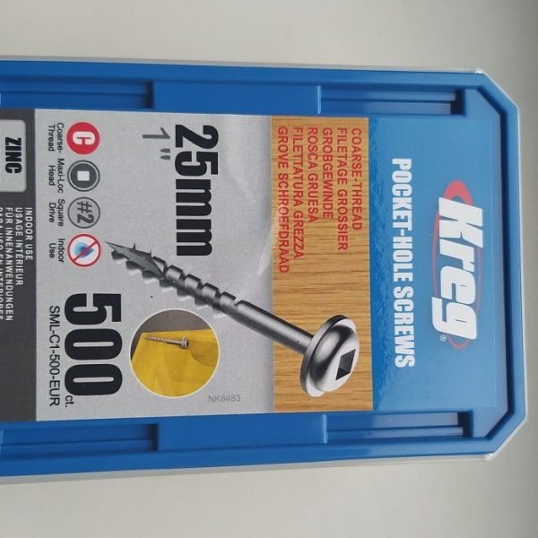 Kreg varžtai SML-C1-500-INT–25mm