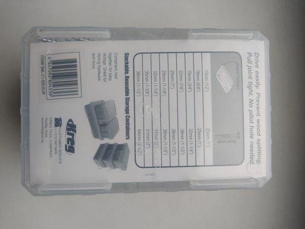 Kreg varžtai SML-C1-500-INT–25mm