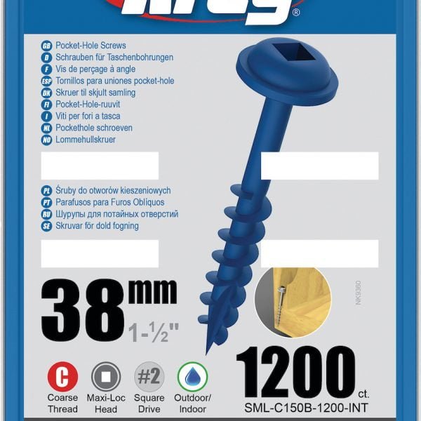 Kreg varžtai Blue-Kote SML-C150B-1200-38mm