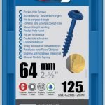 Kreg varžtai Blue-Kote SML-C250B-125-64mm