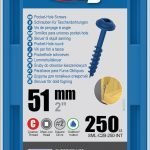 Kreg varžtai Blue-Kote SML-C2B-250-51mm