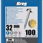 Kreg varžtai SML-F125-100 – 32mm