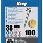 Kreg varžtai SML-F150-100 – 38mm