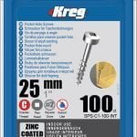 Kreg varžtai SPS-C1-100–25mm