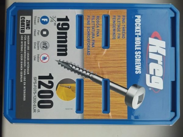 Kreg varžtai SPS-F075-1200-EUR–19mm