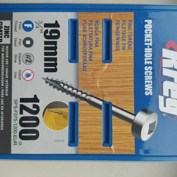 Kreg varžtai SPS-F075-1200-EUR–19mm