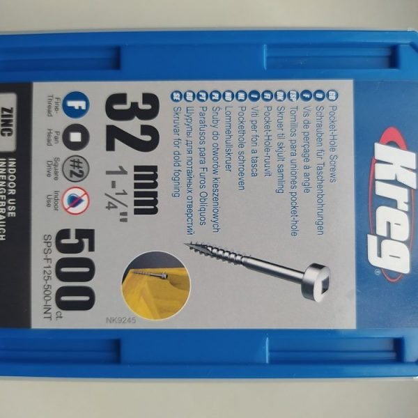 Kreg varžtai SPS-F125-500 – 32mm