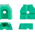 Spaudimo galvutės antdėklų X-PAD™ komplektas (4 vnt.) MATCHFIT darbastalio spaustuvams