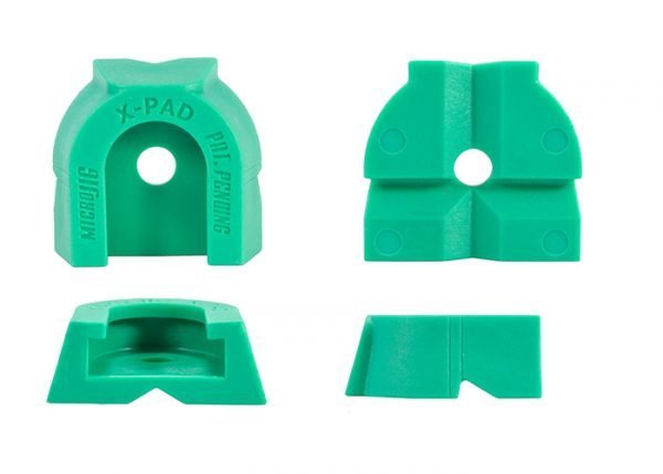Spaudimo galvutės antdėklų X-PAD™ komplektas (4 vnt.) MATCHFIT darbastalio spaustuvams Spaudimo galvutės antdėklų X-PAD™ komplektas (4 vnt.) MATCHFIT darbastalio spaustuvams