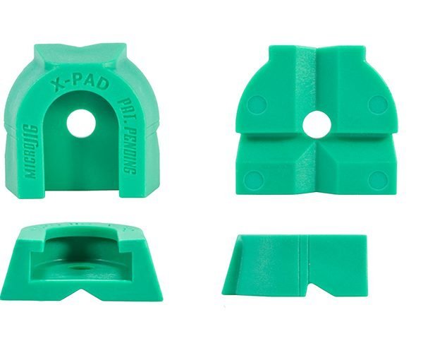 Spaudimo galvutės antdėklų X-PAD™ komplektas (4 vnt.) MATCHFIT darbastalio spaustuvams