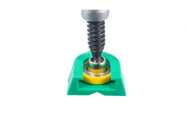 Spaudimo galvutės antdėklas X-PAD™ MATCHFIT darbastalio spaustuvams - panaudojimo pavyzdys