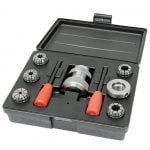 Spyruoklinių griebtuvų komplektas medienos tekinimo staklėms