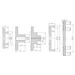 Griebtuvų medienos tekinimui komplektas Power chuck set Premium, 95 mm