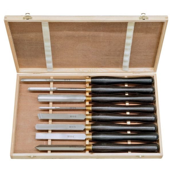 Medienos tekinimo kaltų rinkinys BERNARDO HSS 8 vnt.