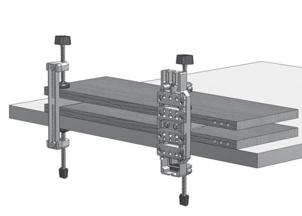 Gręžimo šablonas kaištiniams sujungimams Milescraft JointPro