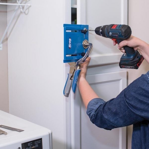 Pagalbinis baldų furnitūros įstatymo šablonas Kreg Cabinet Hardware Jig