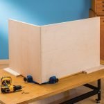 Rockler Clamp-It stataus kampo šablonas - panaudojimo pavyzdys