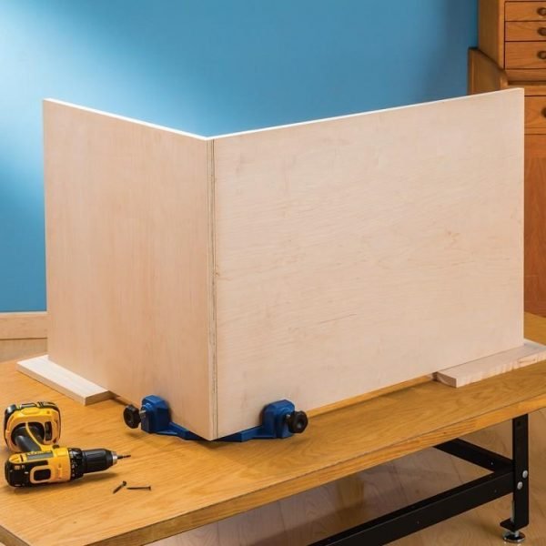 Rockler Clamp-It stataus kampo šablonas - panaudojimo pavyzdys