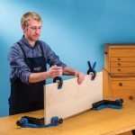 Rockler Clamp-It stataus kampo šablonas - panaudojimo pavyzdys