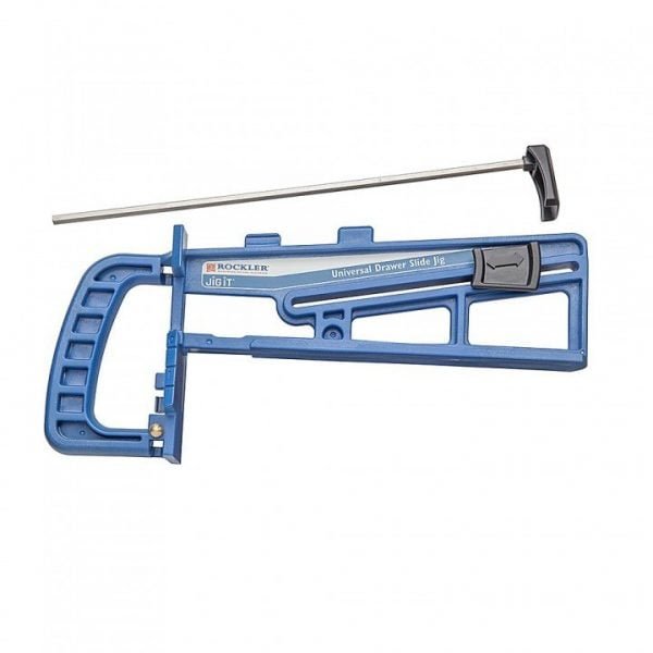 Pagalbinis šablonas stalčių bėgelių įstatymui Rockler Drawer Slide Jig