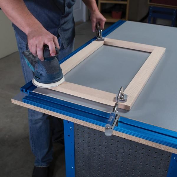 Takelis darbastalio spaustuvų tvirtinimui Kreg Klamp Trak KKS1020 - panaudojimo pavyzdys