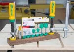 Darbastalio spaustuvų komplektas su priedais MATCHFIT Dovetail Track Clamp PRO