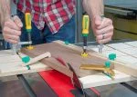 Darbastalio spaustuvų komplektas su priedais MATCHFIT Dovetail Track Clamp PRO