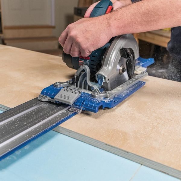 Universali kreipiančioji liniuotė diskiniams pjūklams Kreg Accu-Cut