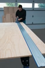 Papildomos kreipiančiosios liniuotės Kreg Accu-Cut pjovimo takelio prailginimui