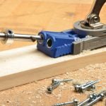 Pagalbinis šablonas kišeninių skylių gręžimui Kreg Jig R3