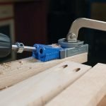 Pagalbinis šablonas kišeninių skylių gręžimui Kreg Jig R3